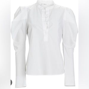 Brand New ALC White Puff Shoulder Blouse
